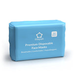 2,000pcs Disposable Face Masks 3 Ply Breathable Blue 40 Packs of 50