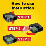d-CON Refillable Corner Fit Mouse Bait Station, 1 Trap + 18 Bait Refills