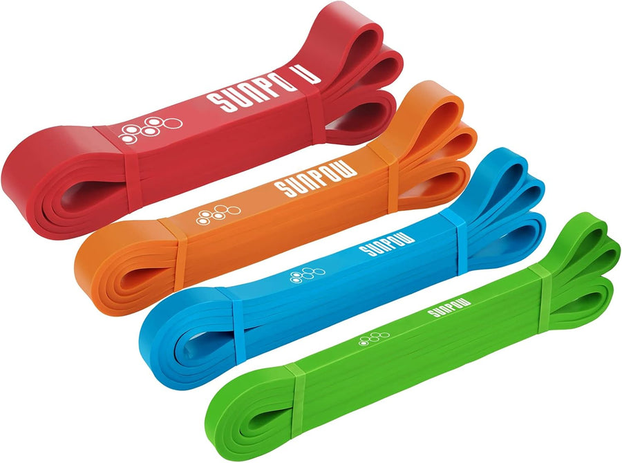 SUNPOW Pull Up Assist Bands: Resistance Bands for Home Workouts, Strength Training & Mobility