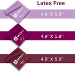 A AZURELIFE Resistance Bands - Professional Non-Latex Elastic Bands for Yoga, Pilates, Rehab