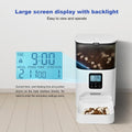 Automatic Cat Feeder, 4L Cat Food Dispenser with 10s Voice Recorder, Pet Feeder up to 8 Meals per Day, Timed Dog Feeder with Dry Food Sealed Ring (White, 4L-Basic)