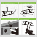 KAKICLAY Upgrade Multi-Grip Pull Up Bar with Smart Hooks - USA Patent, Warranty