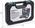 Basics Household Tool Kit With Storage Case, 142 Piece, Turquoise, 13.39 x 9.25 x 2.95 inch