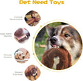 Dog Squeak Toys, No Stuffing Plush Dogs Chew Toy Bundle for Small Medium Large Breed Chewer Tough Durable Squeaky Pet Fetch Puppy Teething Chewing Interactive to Keep Them Busy Best Birthday Gift