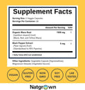 Natgrown Organic Maca Root Powder Capsules 1500mg Non-GMO Gluten-Free Vegan
