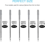Sewing Machine Needles, 50 PCS Universal Sewing Machine Needle, Compatible with Singer, Brother, Janome, Varmax, Sizes HAX1 65/9, 75/11, 90/14, 100/16, 110/18 (50 PCS)