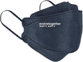 evolvetogether Santorini Everyday Adjustable Face Masks For Adult Women & Men | Comfortable, Disposable, Lightweight & Breathable | 6-Ply Design for a Secure Fit | SGS tested (Navy, 5 Count)