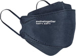 evolvetogether Santorini Adjustable Face Masks for Adults, Navy, 5 Count