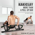 KAKICLAY Upgrade Multi-Grip Pull Up Bar with Smart Hooks - USA Patent, Warranty