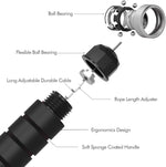 Tangle-Free Adjustable Steel Jump Rope with Ball Bearings