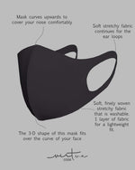 Virtue Code Second Skin Cloth Face Mask Pack 4 Buttery Soft Masks