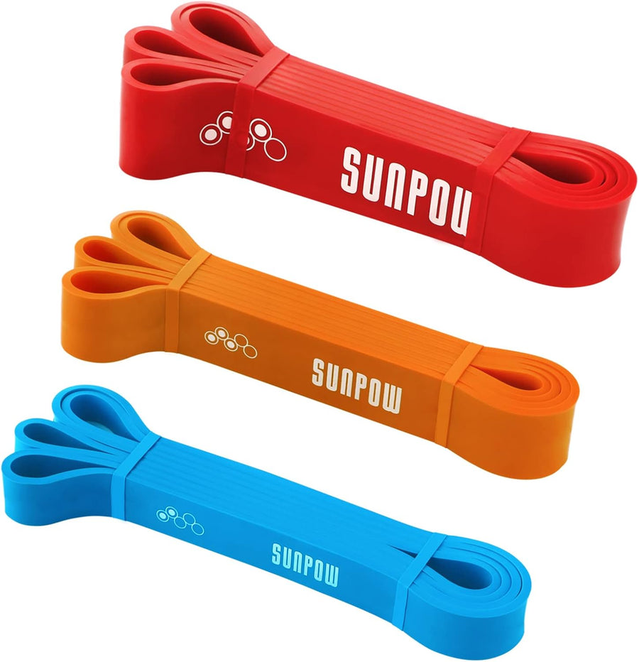 SUNPOW Pull Up Assist Bands: Resistance Bands for Home Workouts, Strength Training & Mobility