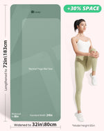 KEEP 7mm Thick Non-Slip Yoga Mat - Extra Wide 32" Fitness Mat for Home Workouts