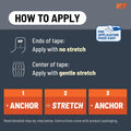 KT Tape Original Cotton Elastic Kinesiology Tape for Everyday Muscle and Joint Support
