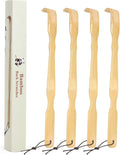 YIMICOO 2 Pack 17 Inch Long Wooden Bamboo Back Scratchers for Adults