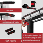AmazeFan Pull Up Bar Doorway with Ergonomic Grip Home Gym Chin-Up Frame
