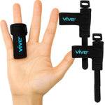 Vive Trigger Finger Splint - Support Brace for Middle, Ring, Index, Thumb and Pinky - Straightening Curved, Bent, Locked Stenosing Tenosynovitis Tendon Lock Release Knuckle Stabilizer - HSA/FSA