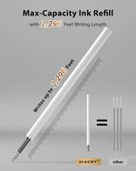 8 Pcs Gel Pens - 0.7mm Fine Point Smooth Writing Black Ink, Quick-Dry Long Lasting Fidge Pens, School & Office Supplies for Men Women