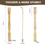 YIMICOO 2 Pack 17 Inch Long Wooden Bamboo Back Scratchers for Adults