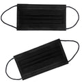 NNPCBT 100PCS 3 Ply Black Disposable Face Mask Filter Protection