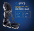 United Ortho Plantar Fasciitis Adjustable Leg Support Brace Large Black