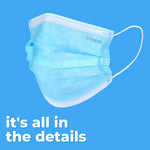 Litepak 2,000 Disposable Face Masks - Breathable Face Mask for Home, Office