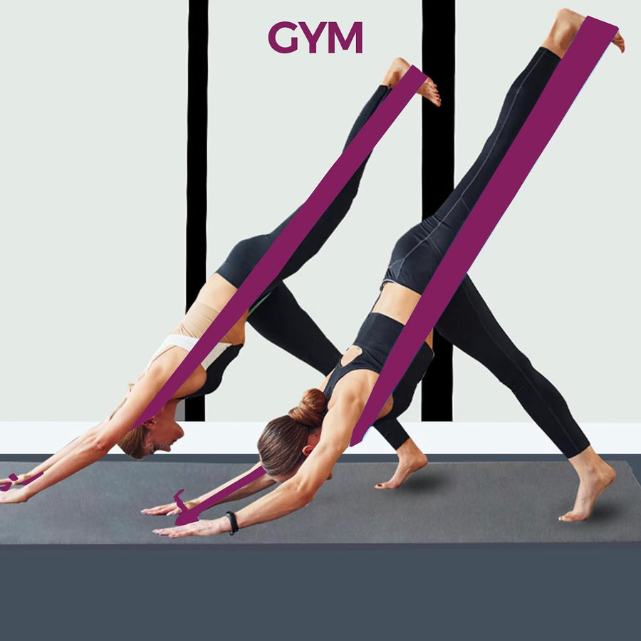 A AZURELIFE Resistance Bands - Professional Non-Latex Elastic Bands for Yoga, Pilates, Rehab