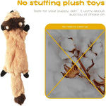 Dog Squeak Toys, No Stuffing Plush Dogs Chew Toy Bundle for Small Medium Large Breed Chewer Tough Durable Squeaky Pet Fetch Puppy Teething Chewing Interactive to Keep Them Busy Best Birthday Gift
