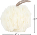 Fu Store Loofah Sponge Shower Loofahs 50g Bath Sponges Mesh Balls 4 Colors for Body Scrubber Exfoliator Wash Back Scrubber Bathroom Men Women - 4 Pack Scrubbers Cleaning Bathing Accessories