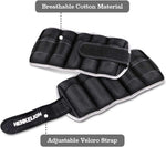 Henkelion Adjustable Ankle Weights - 1-10 Lbs for Women, Men, Kids - Strength Training Wrist & Ankle Weights
