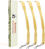 YIMICOO 2 Pack 17 Inch Long Wooden Bamboo Back Scratchers for Adults