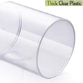4 Pack Acrylic Qtip Holder Dispenser for Cotton Swabs, Balls, Pads, Floss Picks- Small Clear Plastic Canister Apothecary Jar Set, Bathroom Essentials Accessories Decor, Vanity Makeup Storage Organizer