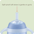 NUK Learner Straw Cup 10oz - Toddler Cup with Soft Straw for Easy Drinking Suitable for Ages 8 Months and Up