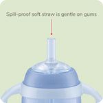 NUK Learner Straw Cup 10oz - Toddler Cup with Soft Straw for Easy Drinking Suitable for Ages 8 Months and Up