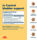 Uqora In Control Bladder Support - Daily Bladder Care & Support for Urinary Comfort - Made with botanicals, Like Horsetail & Spicebush - Gluten-Free & Vegetarian - 60 Capsules