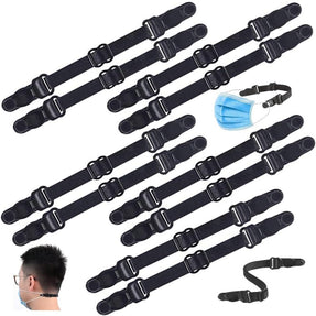 Mask Extender Strap, Elastic Fabric Mask Holder Clip with Adjustable Strap