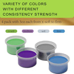 Theramandu Therapy Putty Kit 4 Pack 3oz Each Hand Exercise Stress Relief