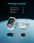 Healthtree JKS50B Fingertip Pulse Oximeter with SpO2 and Heart Rate Monitoring