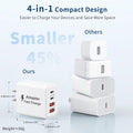 USB C Charger Block 40W, 2Pack 4-Port Type C Fast Charging Blocks PD USBC Plug Adapter + QC USB Wall Charger Cube Multiport Brick Compatible with iPhone 16 15 14 13 12 11 Pro Max XS, Samsung