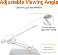 Sturdy and Portable Ergonomic Laptop Stand for Desk, Adjustable Riser, Fits all Laptops and Notebooks up to 17.3 Inch, Silver, 10 x 8.7 x 6 in
