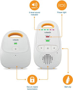 VTech Upgraded Audio Baby Monitor with Rechargeable Battery, Long Range, and Crystal-Clear Sound