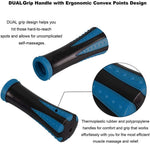 YANSYI Professional 9-Roller Deep Tissue Massage Stick Blue Portable Muscle Recovery
