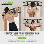 KAKICLAY Upgrade Multi-Grip Pull Up Bar with Smart Hooks