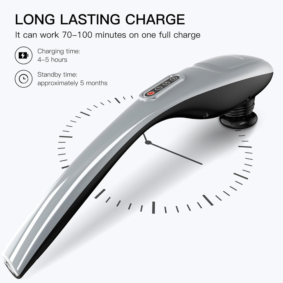 MEGAWISE Cordless Deep Tissue Percussion Massage Gun - Back, Neck, Shoulders