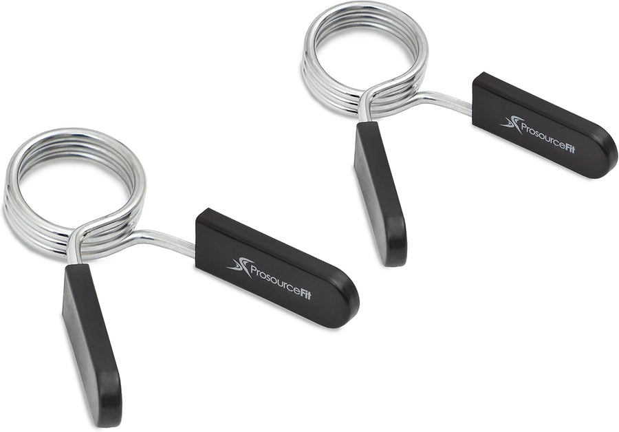 ProsourceFit Olympic Barbell Clips - Secure, Easy-Grip 2-Inch Collars for Weightlifting