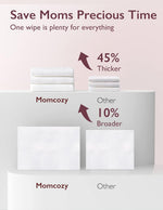 Momcozy Natural Breast Pump Wipes for Pump Parts Cleaning On-the-go, 30 Count (Pack of 3), Flash Clean & Resealable Pump Wipes