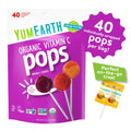 YumEarth Organic Vitamin C Pops Variety Pack, 40 Fruit Flavored Favorites Lollipops, Allergy Friendly, Gluten Free, Non-GMO, Vegan, No Artificial Dyes