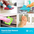 Orighty Microfiber Cleaning Cloth Pack of 12, Highly Absorbent Cleaning Supplies, Lint Free Cloths for Multiple-use, Powerful Dust Removal Clean Rags for House, Kitchen, Car Care(12x12 inch)