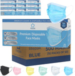 Litepak Premium Disposable Face Mask 500pcs 3ply Soft with Nose Wire