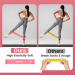 WIKDAY Resistance Bands Set of 5 for Men Women Exercise Loop Bands